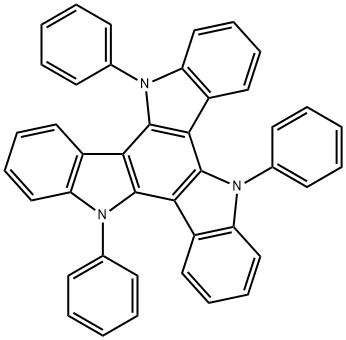 5,10,15-三苯基-10,15-二氫-5H-二吲哚[3,2-A:3',2'-C]咔唑 結(jié)構(gòu)式