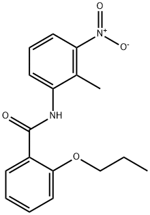 N-(2-methyl-3-nitrophenyl)-2-propoxybenzamide Struktur