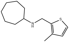 N-[(3-methylthiophen-2-yl)methyl]cycloheptanamine Struktur