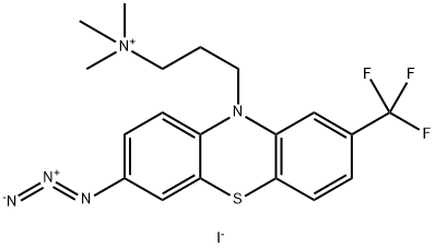 7-azidotriflupromazine methiodide Struktur