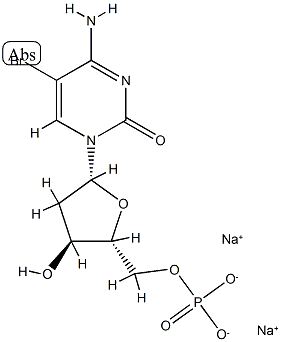 5-BROMO-2-DEOXYCYTIDINE 5-MONOPHOSPHATE SODIUM Struktur