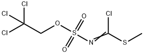 N-(2,2,2-Trichloroethoxysulfonyl)carbonchlorothioic  acid  S  methyl  ester Struktur