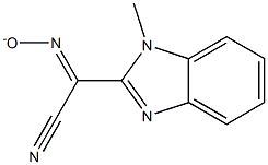 2-[cyano(oxidoimino)methyl]-1-methyl-1H-benzimidazole Struktur