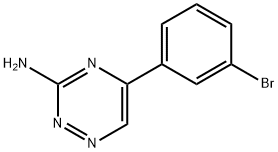 5-(3-bromophenyl)-1,2,4-triazin-3-amine Struktur