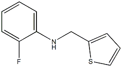 2-fluoro-N-(thiophen-2-ylmethyl)aniline Struktur