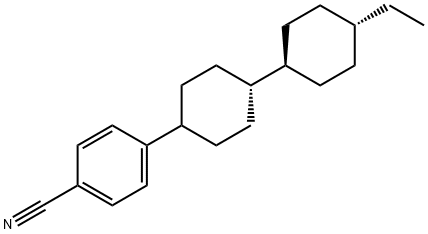 4-[trans-4-(trans-4-Ethylcyclohexyl) cyclohexyl]benzonetrile Struktur