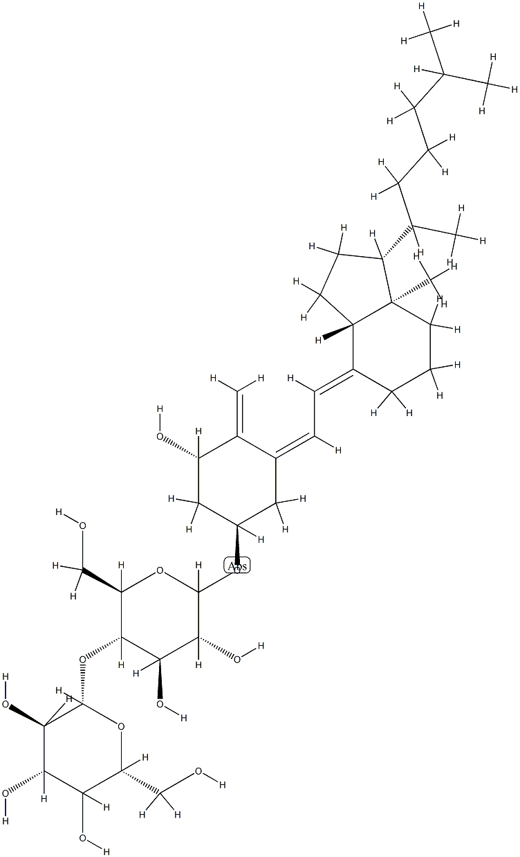 1-hydroxyvitamin D3-cellobioside Struktur