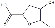 2-Furoicacid,tetrahydro-4-hydroxy-5-methyl-(6CI,7CI) Struktur