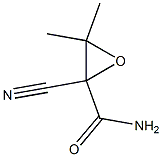 Butyramide, 2-cyano-2,3-epoxy-3-methyl- (6CI,7CI) Struktur