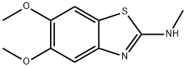 2-Benzothiazolamine,5,6-dimethoxy-N-methyl-(9CI) Struktur