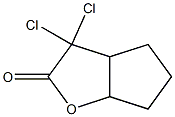 2H-Cyclopenta[b]furan-2-one,3,3-dichlorohexahydro-(9CI) Struktur