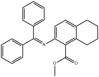 1-Naphthalenecarboxylic acid,2-[(diphenylmethylene)amino]-5,6,7,8-tetrahydro-,methyl ester（WS205031） Struktur