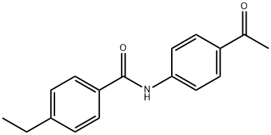 N-(4-acetylphenyl)-4-ethylbenzamide Struktur