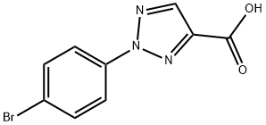 2-(4-bromophenyl)-2H-1,2,3-triazole-4-carboxylic acid Struktur