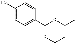 Phenol, 4-(4-methyl-1,3-dioxan-2-yl)- Struktur