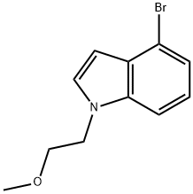 4-bromo-1-(2-methoxyethyl)-1H-indole Struktur