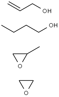 Oxirane, methyl-, polymer with oxirane, butyl 2-propenyl ether Struktur