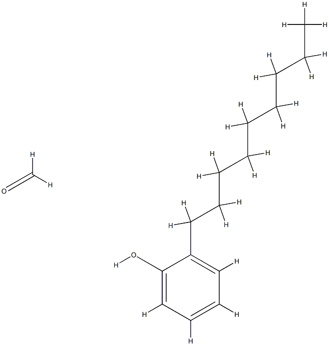 Nonylphenol-formaldehyde resin Struktur