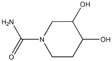 1-Piperidinecarboxamide,3,4-dihydroxy-(7CI) Struktur