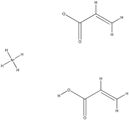 2-Propenoic acid, polymer with ammonium 2-propenoate Struktur