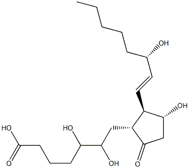 5,6-dihydroxyprostaglandin E1 Struktur