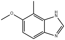 1H-Benzimidazole,5-methoxy-4-methyl-(9CI) Struktur