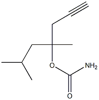 Carbamic acid, 1-isobutyl-1-methyl-3-butynyl ester (6CI,7CI) Struktur