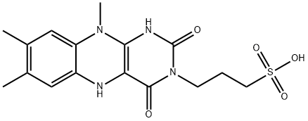 1,5-dihydro-3-(3-sulfopropyl)lumiflavin Struktur