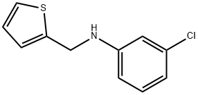 3-chloro-N-(thiophen-2-ylmethyl)aniline Struktur