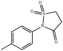 2-(4-methylphenyl)-1$l^{6},2-thiazolidine-1,1,3-trione Struktur