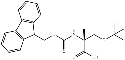 (9H-Fluoren-9-yl)MethOxy]Carbonyl Alpha-Methyl-D-Ser(tBu)-OH Struktur