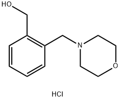 o-(morpholin-1-yl)methyl)benzyl alcohol(HCl) Struktur