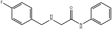 2-{[(4-fluorophenyl)methyl]amino}-N-phenylacetamide Struktur