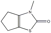 {2H-Cyclopenta[d]thiazol-2-one,} 3,4,5,6-tetrahydro-3-methyl- Struktur