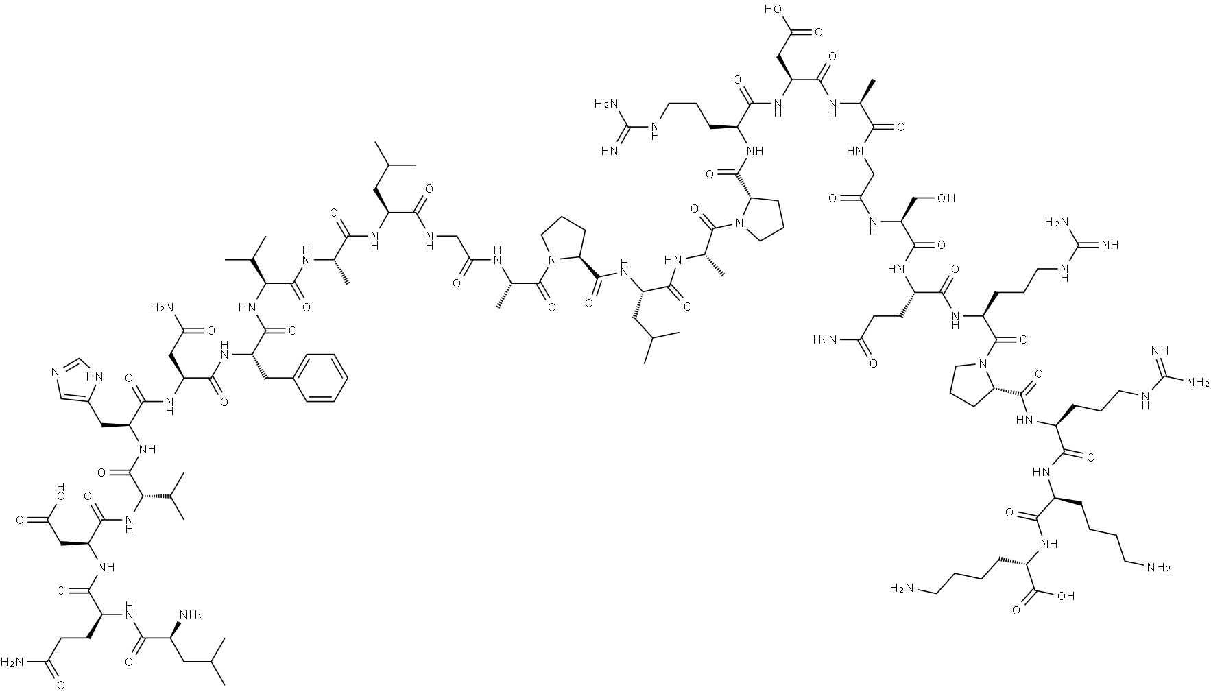 parathyroid hormone (28-54) Struktur