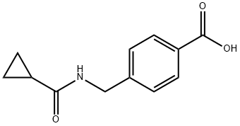 4-[(cyclopropylformamido)methyl]benzoic acid Struktur