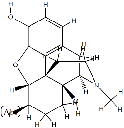 6-fluoro-6-desoxyoxymorphone Struktur