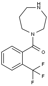 1-[2-(trifluoromethyl)benzoyl]-1,4-diazepane Struktur