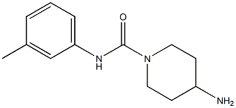 4-amino-N-(3-methylphenyl)piperidine-1-carboxamide Struktur