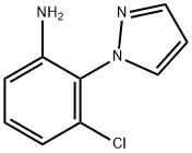 3-chloro-2-(1H-pyrazol-1-yl)aniline Struktur