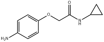 2-(4-aminophenoxy)-N-cyclopropylacetamide Struktur