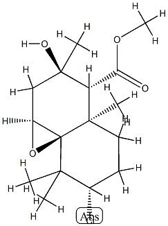 (1aS,8aS)-7α-Chlorooctahydro-3β-hydroxy-3,4aα,8,8-tetramethyl-3H-naphth[1,8a-b]oxirene-4α-carboxylic acid methyl ester Struktur