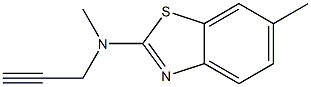 2-Benzothiazolamine,N,6-dimethyl-N-2-propynyl-(9CI) Struktur