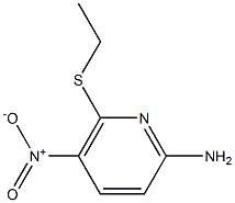 2-Pyridinamine,6-(ethylthio)-5-nitro-(9CI) Struktur