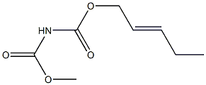 Imidodicarbonic  acid,  C-methyl  C-(2E)-2-penten-1-yl  ester Struktur