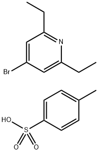 Pyridine, 4-broMo-2,6-diethyl-, 4-Methylbenzenesulfonate (1:1) Struktur