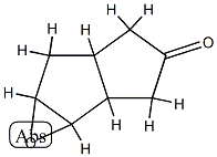 Pentaleno[1,2-b]oxiren-3(1aH)-one,  hexahydro- Struktur