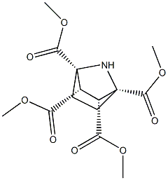 7-Azabicyclo[2.2.1]heptane-1α,2α,3α,4α-tetracarboxylic acid tetramethyl ester Struktur