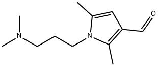 1-[3-(dimethylamino)propyl]-2,5-dimethyl-1H-pyrrole-3-carbaldehyde Struktur