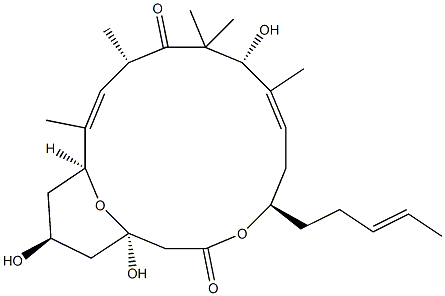 20,21-Didehydroacutiphycin Struktur